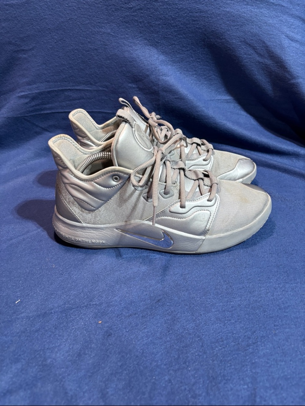 Nike Apollo 11 NASA Light Grey Mid-Top Sneakers